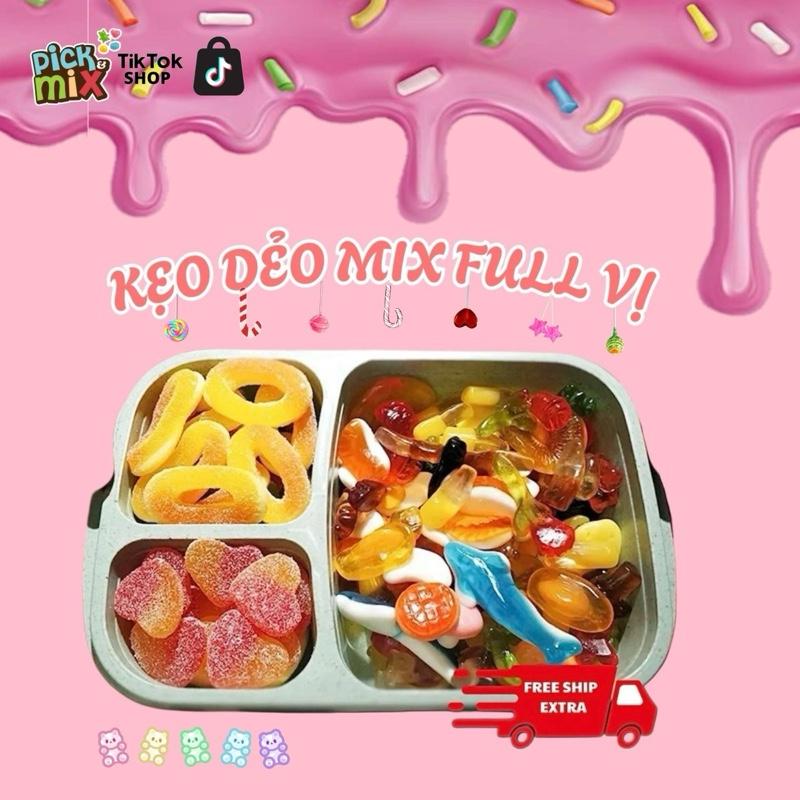 Kẹo Dẻo Chip Mix Vị Trolli , Amos - Hương Vị Trái Cây & Nước Ngọt, Hương Vị Chua Chua Ngọt Ngọt - Ăn Vặt Food - Snack Candy