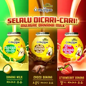 Mujigae by Wonhae Banana Milk Chocolate,Strawberry, Semangka,Pisang,Chessecake,Creamy Banana Milk