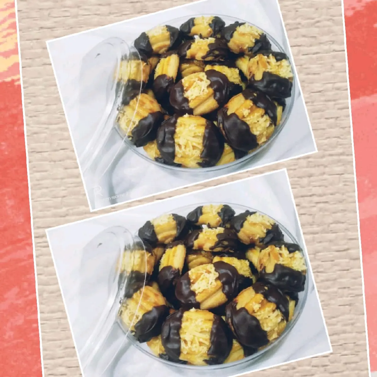 Sweet Cheese Chocolate Cookies Toples tabung 600ml dan bulat 500gr