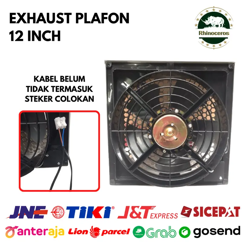 Exhaust Fan Plafon 10 Inchi Kipas Plafon Blower Hexos Kamar Mandi Dapur Angin Hisap Isap Asap 7