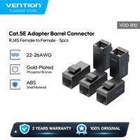Gambar Vention Adapter Barrel Konektor RJ45 Cat 5e Keystone Jack Coupler Female to Female - VDD-B10 - 5 PCS dari Vention Flagship Kota Administrasi Jakarta Utara 1 Tokopedia