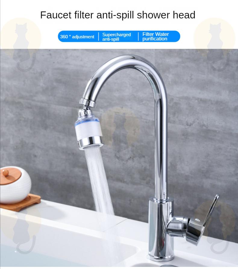 Product Introduction of [SG Ready Stock] Upgrade wtih Filter Faucet Splash Filter Kitchen Rotatable Tap Bubbler Extender Adapter Faucet Purifie 24