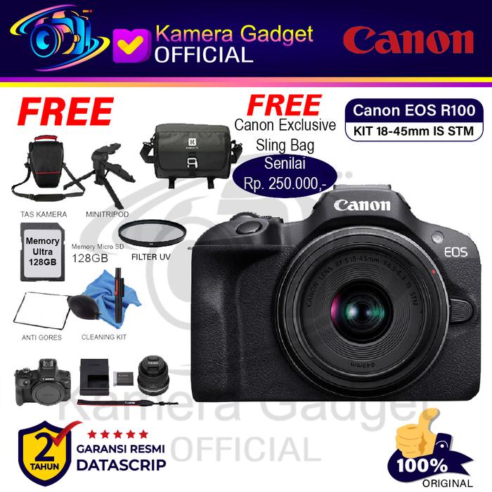 Jual Canon EOS R100 Kit 18-45mm IS STM Canon R 100 18-45 mm IS STM ...