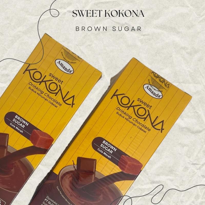 Sweet Kokona - Brown Sugar Bubuk Minuman Cokelat 4 sachet By Amanda, Chocolate Kereta drink Susu 1
