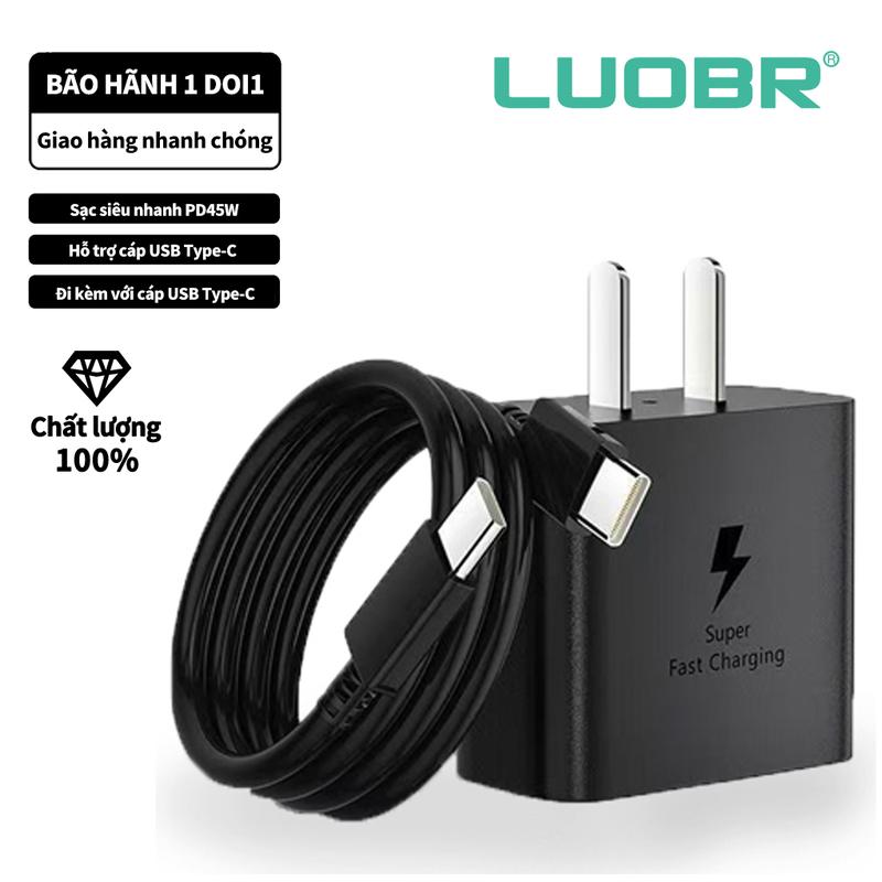  Bộ sạc nhanh SS 45W bao gồm bộ sạc và cáp Cáp sạc nhanh Type-C bảo hành 12 tháng trao đổi 1 đối 1 