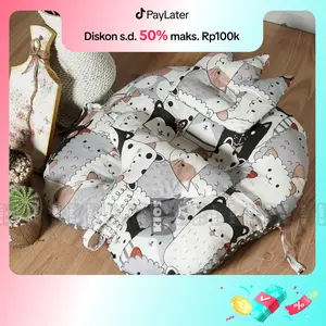 PROMO!! KASUR BAYI SOFA BAYI DILENGKAPI DENGAN SABUK + FREE BANTAL PEYANG CROWN ISIAN EMPUK