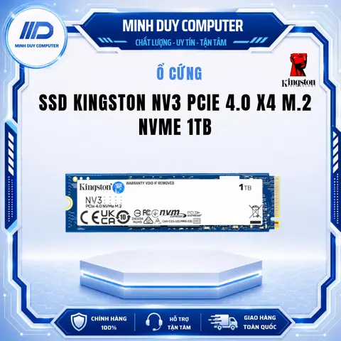 Ổ cứng SSD Kingston NV3 PCIe 4.0 x4 M.2 NVMe 1TB | 500GB - Hàng Chính Hãng Bảo Hành 3 Năm