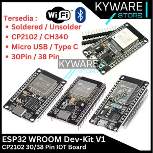 ESP32 ESP 32 WROOM WIFI Bluetooth CP2102 CH340 30 38 Pin BLE IOT Develompent Board ESP-32S Micro USB Type C Solder