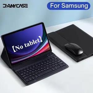 【No tablet】Keyboard Case for Samsung Galaxy Tab A11+ S9 FE Plus S6 Lite 10.4 S7 S8 11 S7 Plus S7 FE S8 Plus 12.4 A8 s10 Fe+ 13.1 Magnetic Cover with Pencil Holder samsung  tab