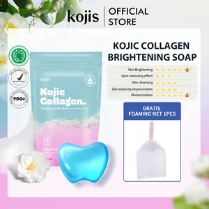 [BPOM] Kojis KOJIC Collagen Brightening Soap 90Gr COD Bunga Hitam Kotoran Membersihkan Mencerahkan FAFF