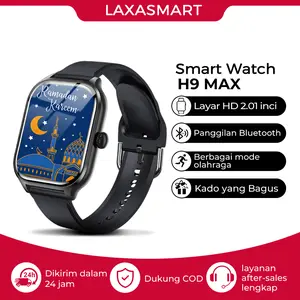 (BISA COD) Jam tangan smartwatch pria cewek, H9 Pro ,smartwatch android ios,parlent active smartwatch,jam pria wanita Pelacakan Denyut Jantung, Gelang Pedometer Heart Rate, 2.01" Layar Full Touch Screen, Bluetooth call,health Monitor, Atur Ponsel Pakai