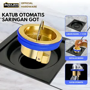 Katup Saringan Got Kamar Mandi Penutup Saluran Air Floor Drain Anti Bau Serangga Lubang Pembuangan
