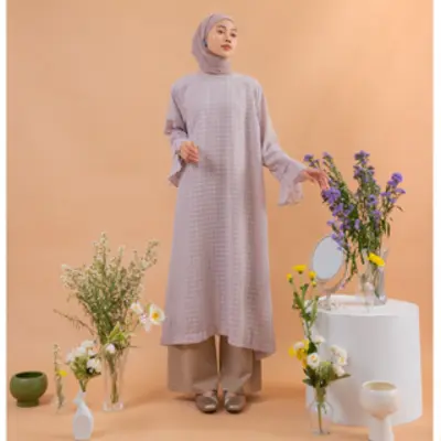 MAXI DRESS OUTER DURAN PREMIUM B340 Dalaman Fit Layer Muslim