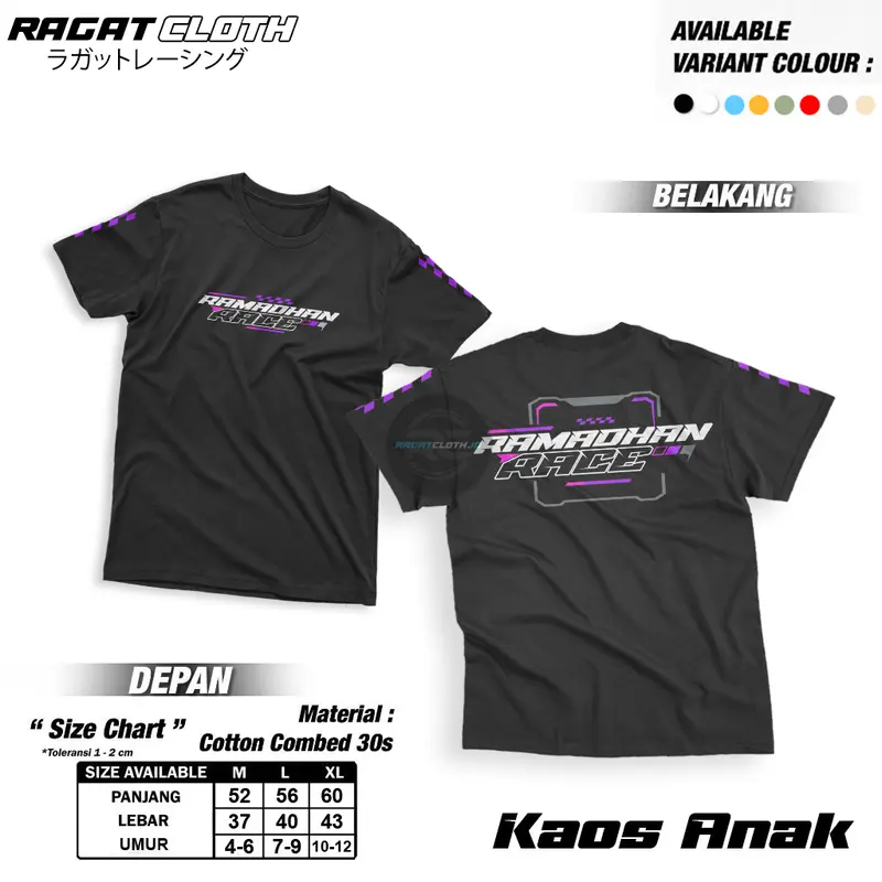 Ragat Clothing Kids Kaos Anak Spesial Ramadhan Vol.1 Untuk Umur 3-12 Tahun 0