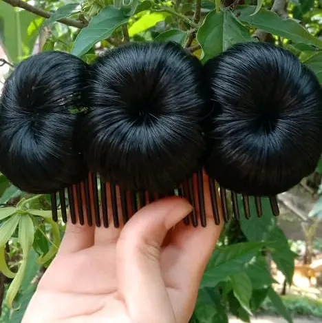 Sirkam Cepol  Rambut palsu,Pilihan Warna Hitam, Dark Brown, dan Coklat Aksesoris