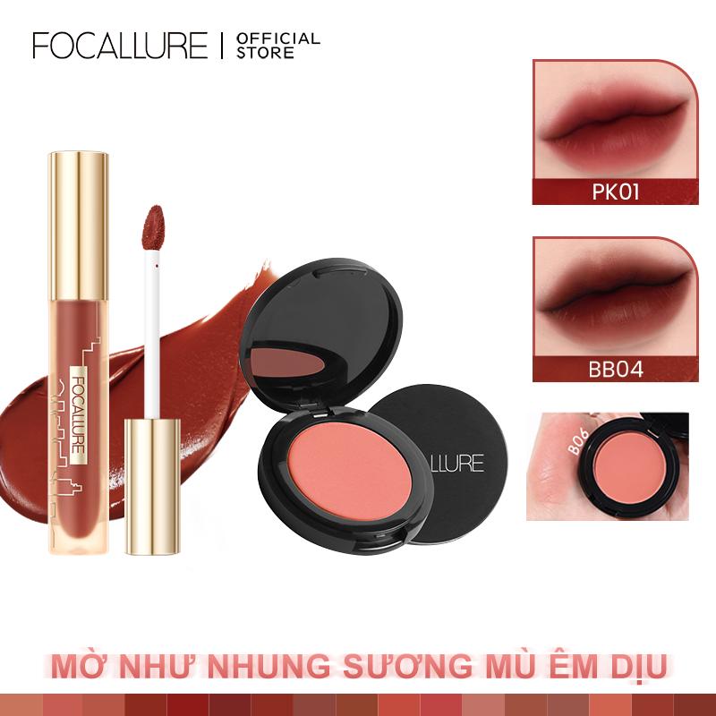   Độc quyền Phương Sena   Mua 2 Tặng 1 Bộ Son Môi Và Phấn Đánh Focallure Thiết Kế Thành Phố Bờ Môi Mờ Sắc Tố Mềm Mại Son Môi Lì Nhung Vừa Mềm Mại Vừa Thoáng Mát Dưỡng Ẩm Có Sắc Tố Cao Lâu Trôi Mịn Màng Và Dễ Pha Trộn 