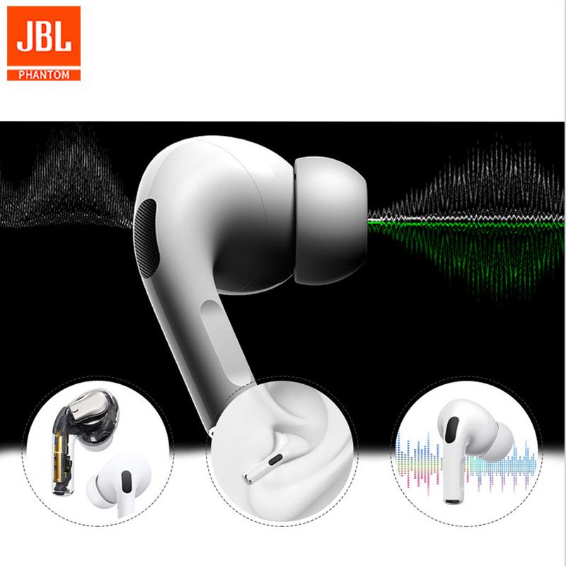 （Event price is only one day）JBL phantom lp33 Wireless Bluetooth Earbuds Original High Quality HiFi Sound Earpods Bluetooth Wireless Earphone Version 5.3 Noise Reduction Earphone With Mic Sports Wireless Earbuds/ Earphone Audio Electronic White