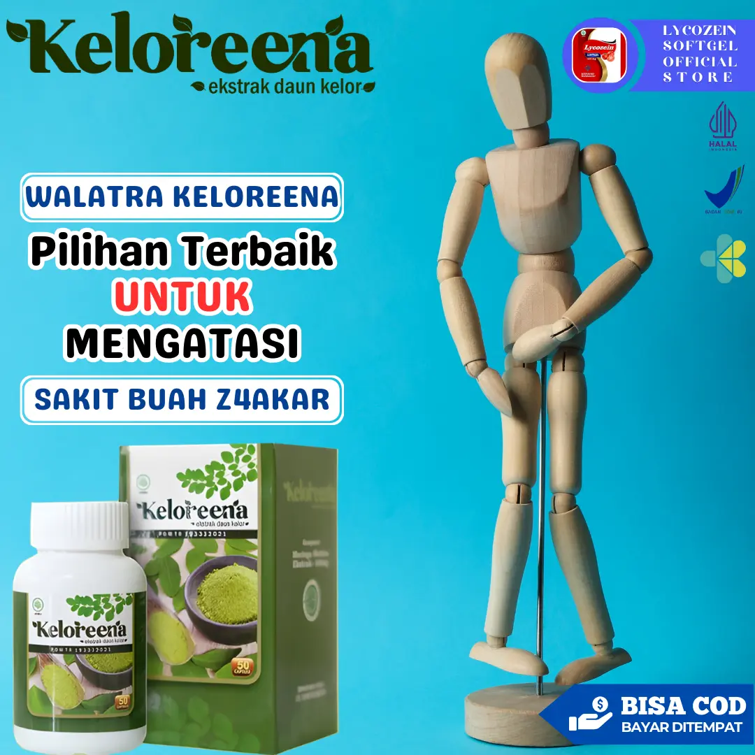 Keloreena Ekstrak Daun Kelor 50-100 Kapsul - Atasi Varikokel Buah Z4kar Bengkak Nyeri T3stis Terpelintir