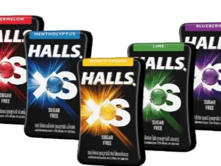 Halls XS Free Sugar (8packs)- Blueberry/Lime/Watermelon/Mentholyptus [Halal] Sweet