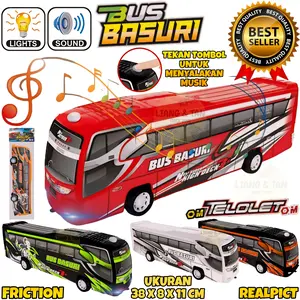 ( BISA COD ) PROMO MAINAN ANAK BUS BASURI OM TELOLET / MAINAN VIRAL BUS TELOLET ADA MUSIK DAN LAMPU / MAINAN ANAK MOBIL MOBILAN / MAINAN ANAK LAKI LAKI SNI MURAH