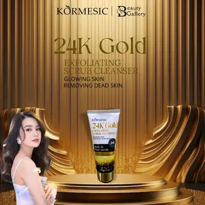 Kormesic Exfoliating Scrub Cleanser 100g Perawatan Vitamin Komedo Mencerahkan Berminyak