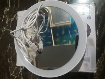 Product Review of Cermin Bulat Lipat Kaca Rias LED 2 Sisi Ganda Putar USB Cas from 👠**💄 0