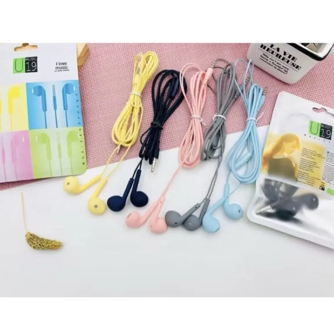 Obral headset Termurah Tali merk maccron bisa buat telponan