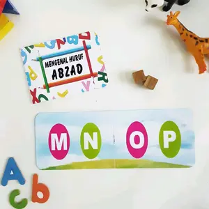 Buku Belajar Anak, Buku Pengenalan Anak Bayi Warna Binatang Huruf Bilingual Buku Edukasi Murah