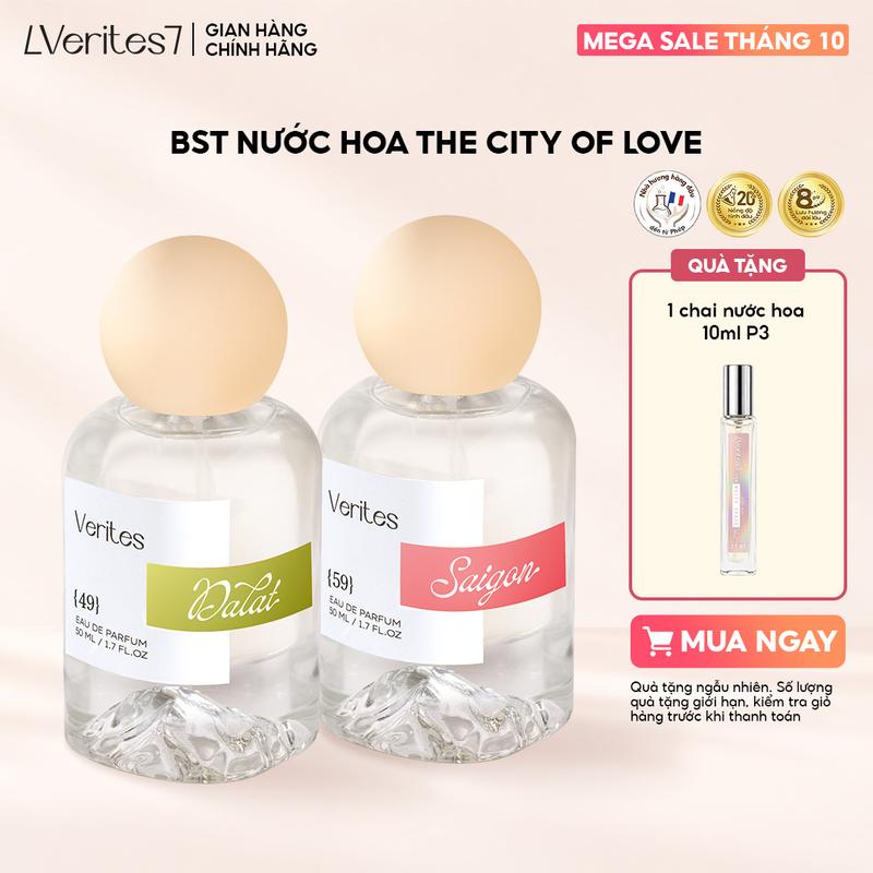 Bộ Sưu Tập Nước Hoa Verites - The City Of Love Collection The Truth In Dream 50ml EDP 20%