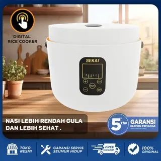 SEKAI Rice Cooker Low Carbo Rice Cooker Digital Penanak Nasi Magic Com 1.2 L- CMW 720 LS 6