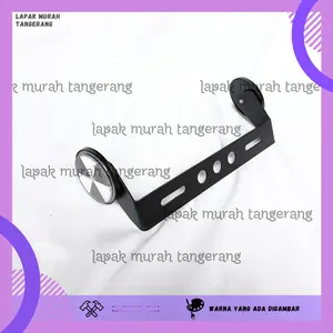 BRACKET DUDUKAN PLAT NOMOR SPAKBOR BELAKANG VARIASI SET MATA KUCING