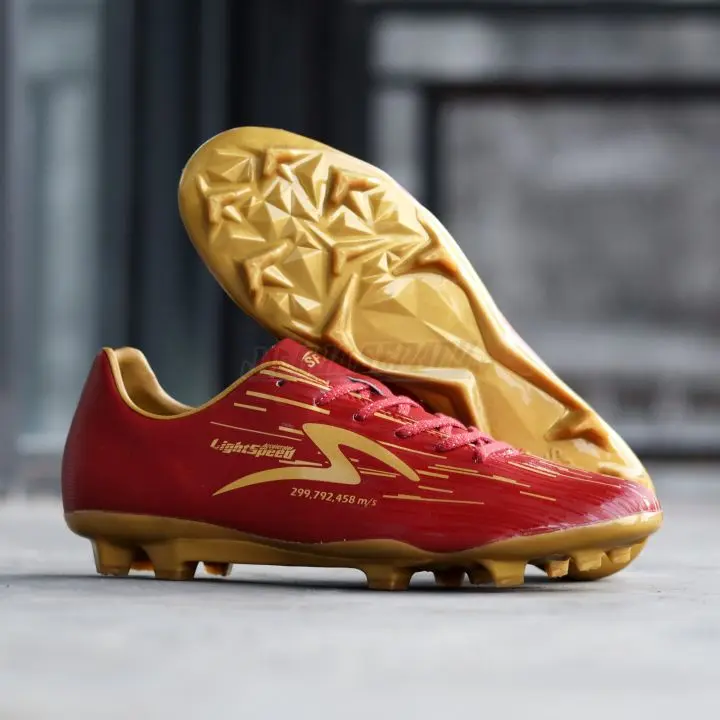 Sepatu Bola Specs Accelerator Lightspeed Reborn FG - Maroon Red / Sepatu Bola Pria / Wanita UNISEX 2