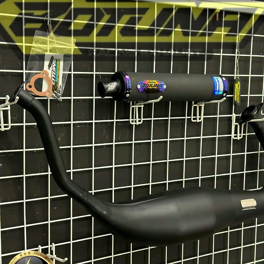 KNALPOT NINJA R RR SS BOTUNA RACING TYPE BLACK SERIES CARBON DOFF NEW REBORN