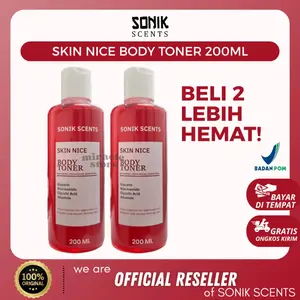 SONIK SCENTS Skin Nice Body Toner 200ml - Eksfoliasi Lembabkan Cerahkan Kulit
