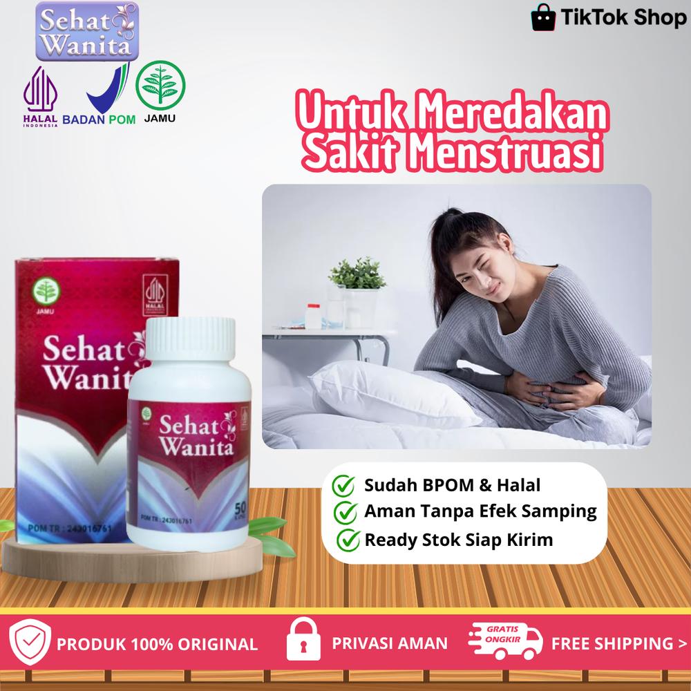 Sehat Wanita Kapsul - Untuk Meredakan Sakit Saat Datang Bulan / Menstruasi Dan Membantu Melancarkan Menstruasi - 50 Kapsul