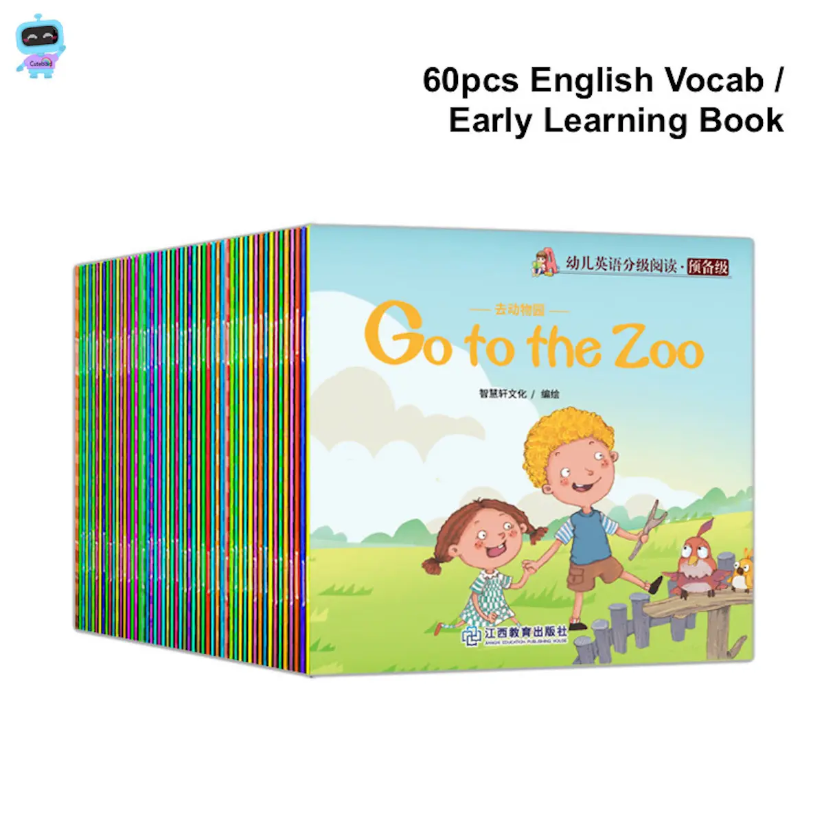 60pcs Children Learn English Vocabulary Book Early Learning