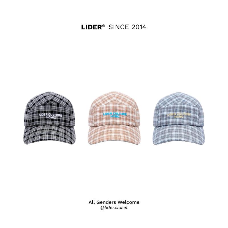 Nón Vải Lưỡi Trai Kẻ Sọc Caro Cotton Unisex LIDER CAROLINE CAP Hat