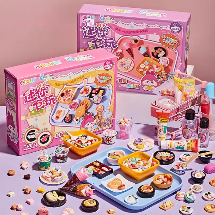 Murah DIY handmade food play squishy mainan edukasi anak membuat makanan minuman snack dessert (TIDAK DAPAT DIMAKAN) mainan masak masakan anak Non COD 3