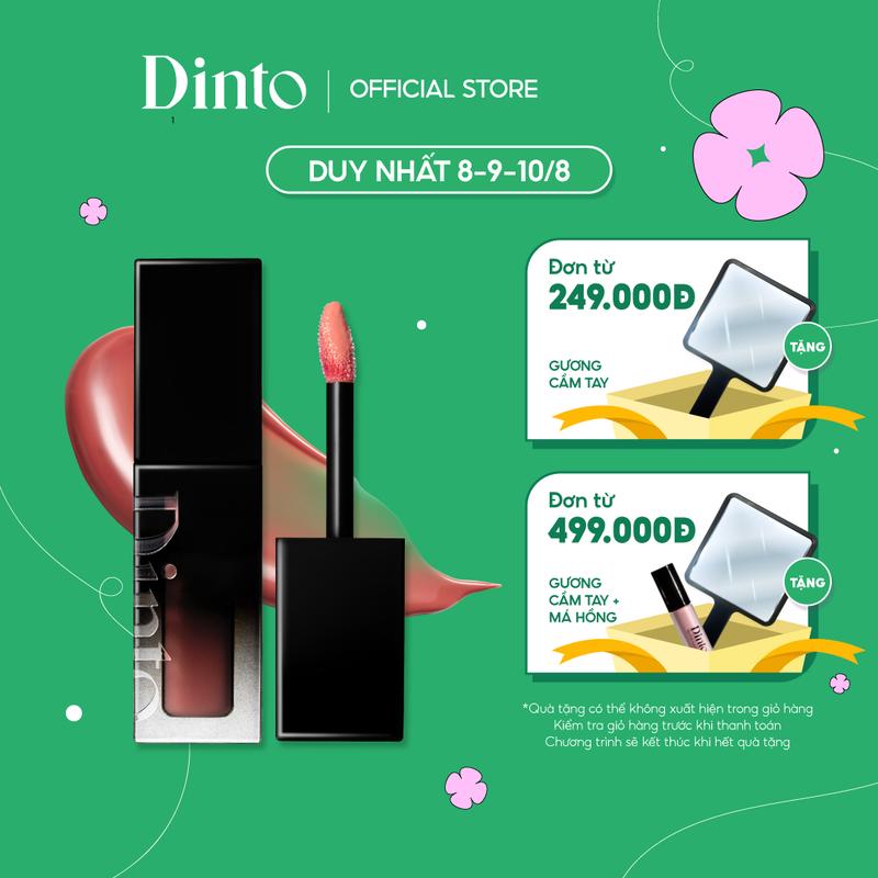 Son Tint Bóng Thuần Chay Dinto Blur-Glowy Lip Tint Chính Hãng Siêu Lì Bám Môi Chống Trôi - Hàn Quốc