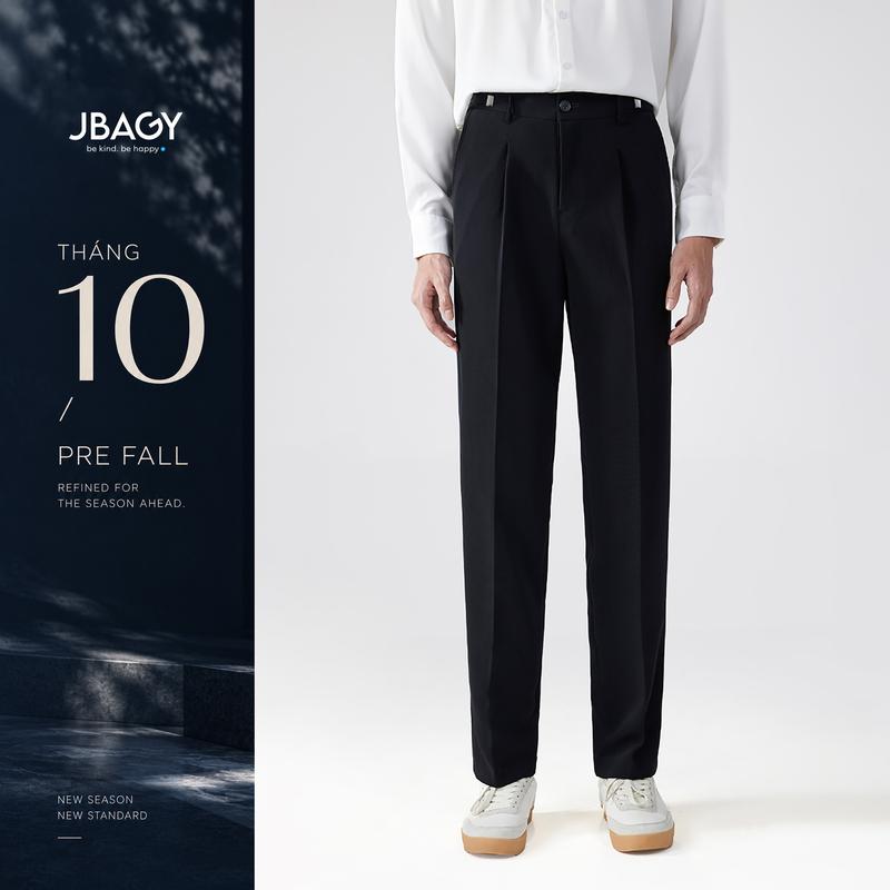 Quần tây nam JBAGY ống suông đứng điều chỉnh cạp 4cm - 6cm Smart pant chất liệu vải vitex JBAGY - JA0303
