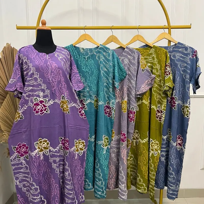 PAKET USAHA 5 PCS DASTER BATIK CAP COLET  - Rayon Santung -  premium bumil - jumbo - Asli Pekalongan - PILIH MOTIF DI LIVE 3
