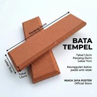 Gambar NIAGA JAYA ROSTER - Bata Tempel Beton, 24 x 7 x 1,7 Cm, Bata Homogen Beton, Warna | Putih | Terakota | Abu | Hitam. Bata Expose, Bata Dinding Exterior Dan Interior - Merah dari NIAGA JAYA ROSTER Kota Bekasi 3 Tokopedia