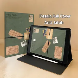 Cover For Redmi Pad2 11"/ Pro/Poco 12.1"inch / pad se 11 inch / pad 10.6 / xiaomi pad 7/ 6 /5 / 6s Pro / With pencil holde Anti Jatuh Hitam Bumper Silikon Casing with Smart Auto Lock Sleep case