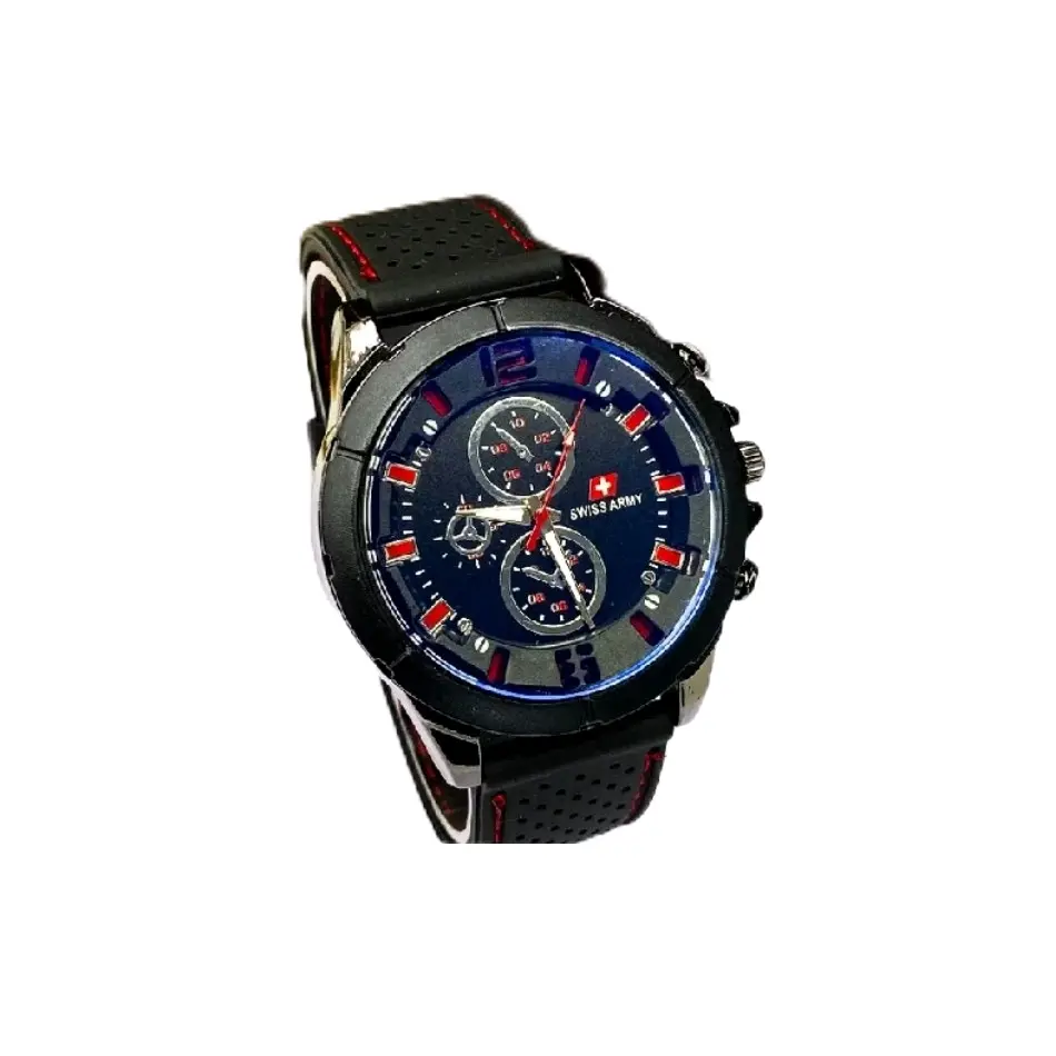 Jam Tangan Pria sport Quratz Analog Fashion Korea Tali Rubber Sport Chorono Quartz Watches