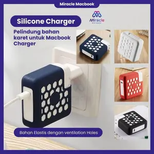 Silicone Charger Case Cover Macsafe Support Macbook NEW AIR PRO M1 M2 M3 M4 TOUCHBAR - AIR 11 13 Sintetis Computer Laptop Silikon 30w 60w