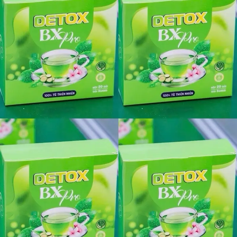 Trà Bí Xanh x7 Phiên bản mới 4hộp(80 gói) Tặng dây đo eo,đo tiện dụng 1,5met