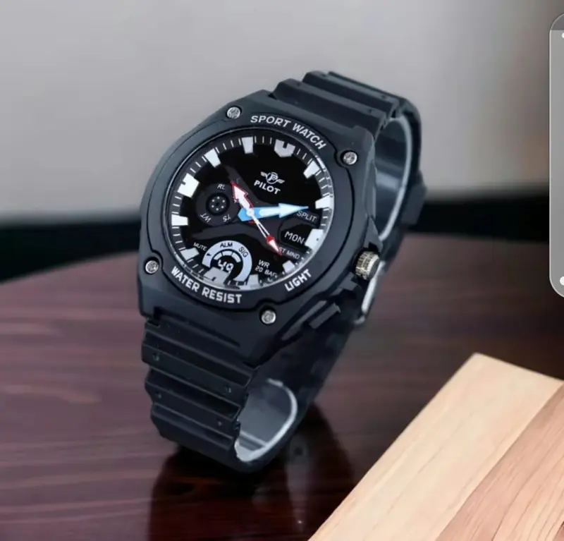 TANPA BOX - Jam Tangan Anak Laki Laki Remaja Analog Pilot 1307 Rubber Original Jam Tangan Tahan Air Jam Tangan Anak Remaja Fashion Fashion Karet 2