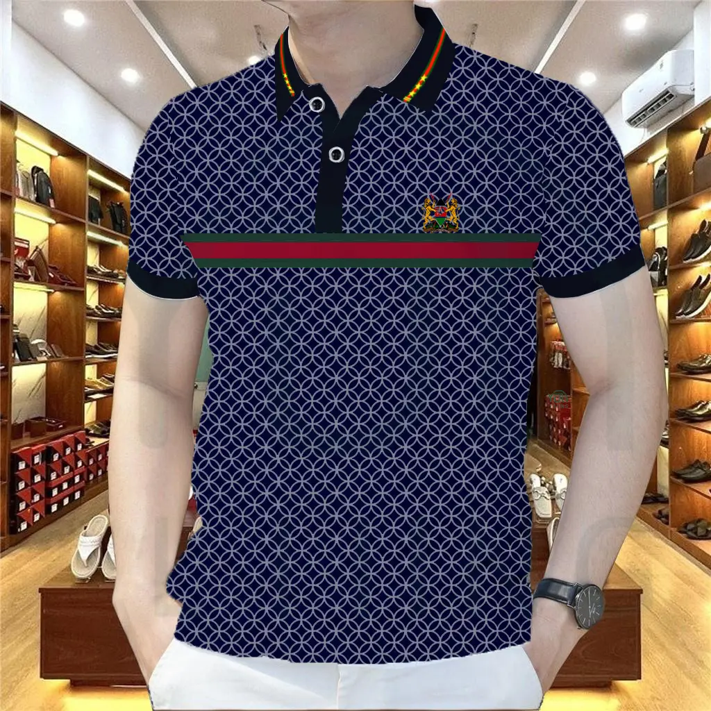 Unisex Polo shirt, featuring a simple and stylish Korean style, made of high-end breathable fabric. It absorbs sweat and is durable. Men's Polo shirt.
