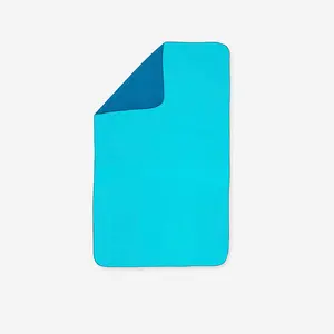 Decathlon NABAIJI Handuk Renang Microfibre Dua Sisi - Ukuran L 80 x 130 cm Biru/Hijau - 8751556