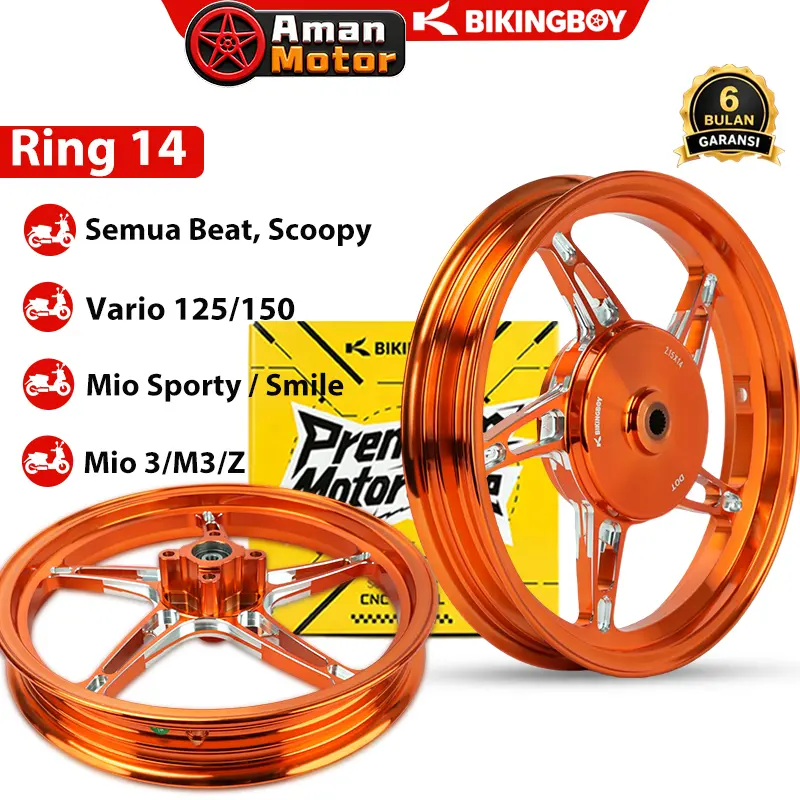 BIKINGBOY Velg Racing Ring 17 Untuk Semua Beat, Scoopy, Genio, Spacy ...